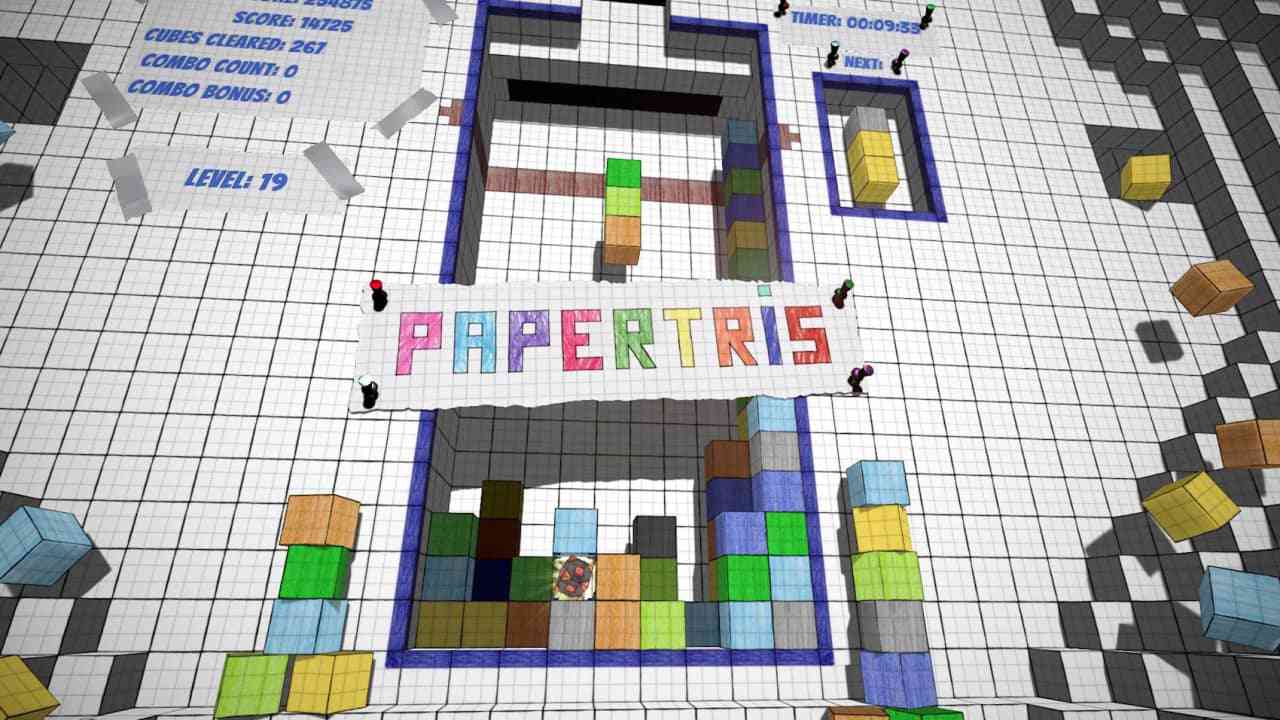 纸俄罗斯方块/纸质方块 Papertris