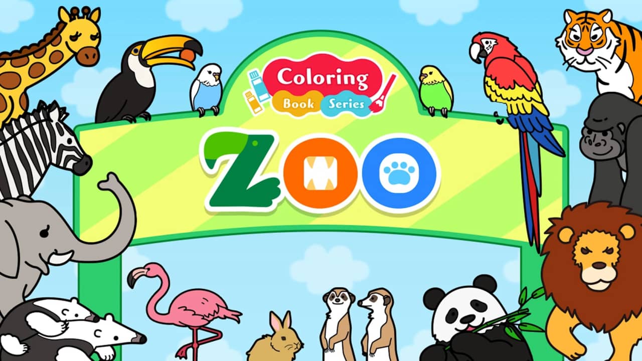 来玩着色画吧 动物园 Coloring book series Zoo