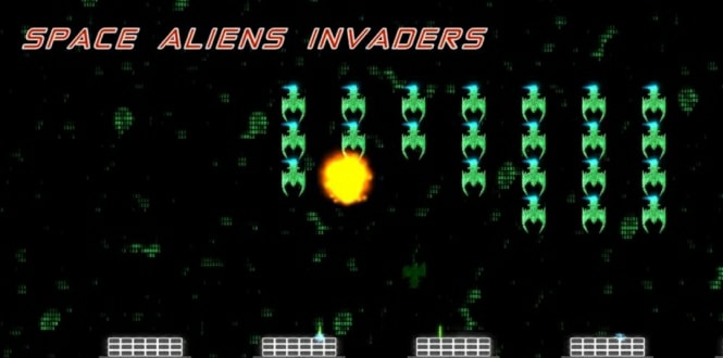 《Space Aliens Invaders》英文版：是一款射击游戏