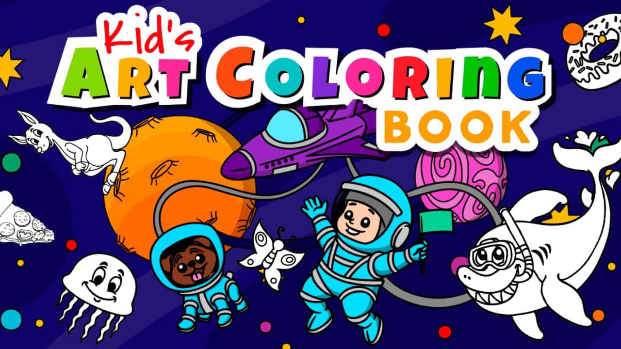 儿童艺术画册丨Kid’s Art Coloring Book